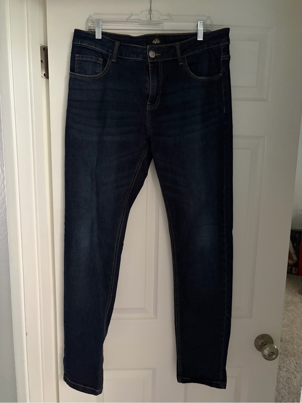 ZLZ Jeans Pants Slim Fit Skinny Stretch Jeans Pants for Men Size 34 Regular